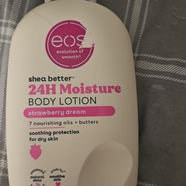 Eos Shea butter jasmine peach 24H Moisture B lotion
