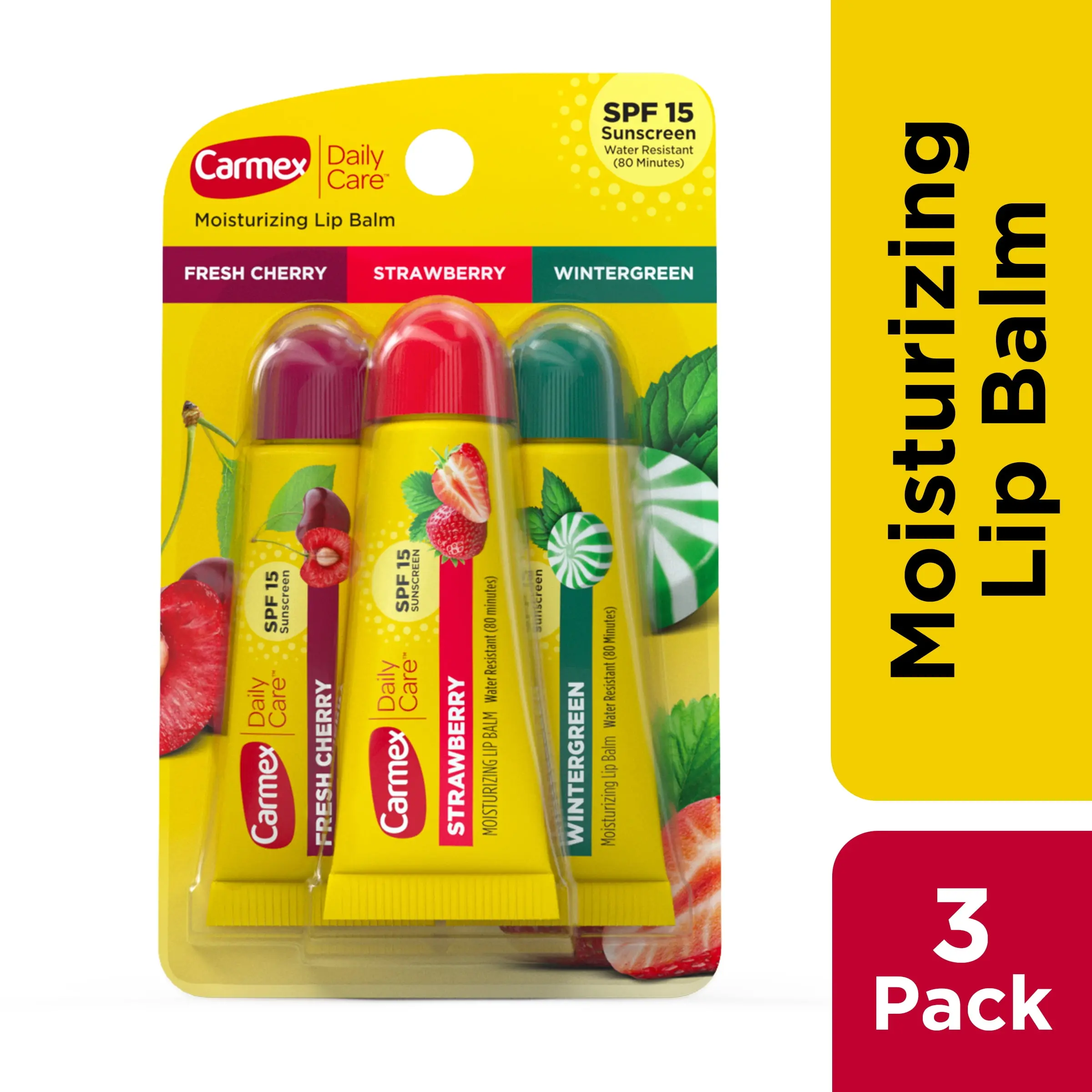 Carmex Spf 15 moisturizing lipbalm (3pcs)