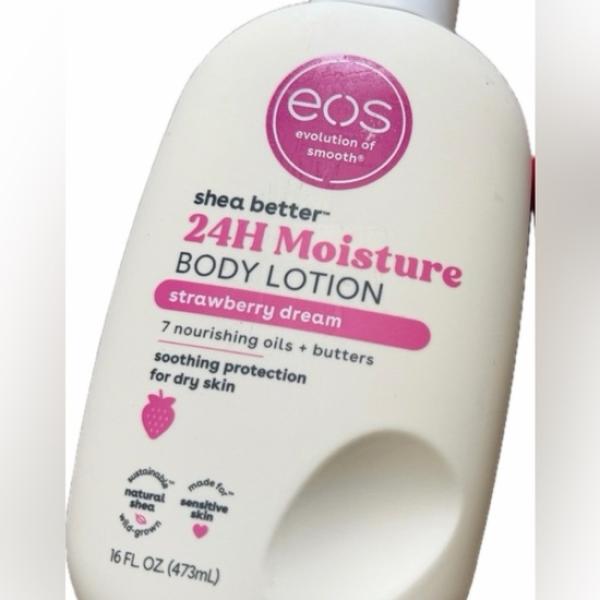 Eos Shea butter creme de pistachio 24H Moisture B lotion