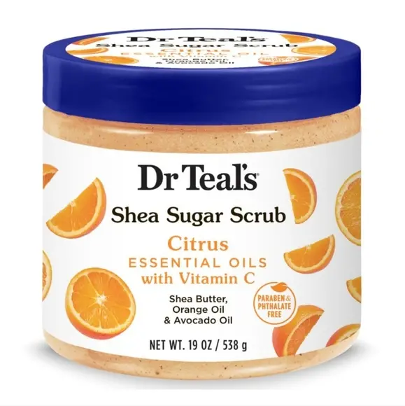 Dr Teal's Shea Sugar Scrub Coconut Oil With Essential Oils