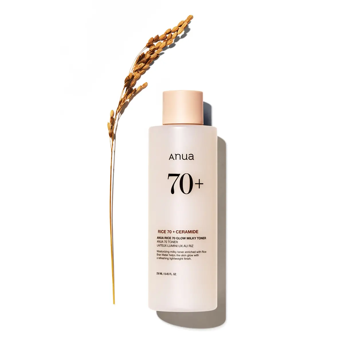 Anua 70+ Rice 70+ceramide glow milky Toner