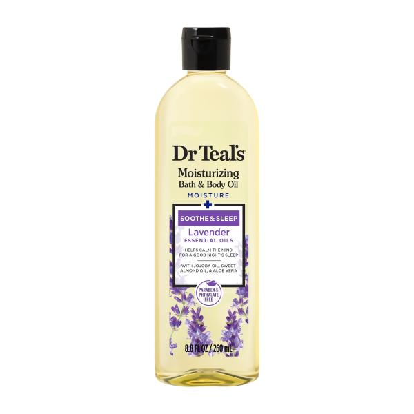 Dr Teal's Body & Body Oil Moisture Soothe & Sleep Lavender Essential Oils