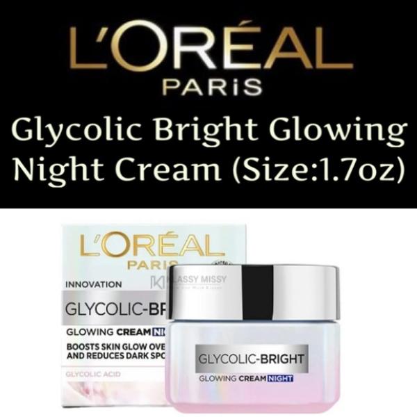 L'oréal Paris Glycolic Bright Glowing Cream Night