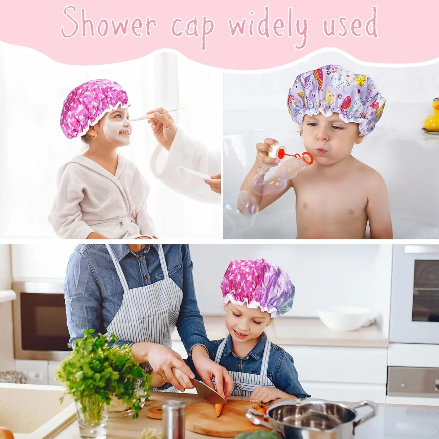 Kids Shower Caps 2 In 1