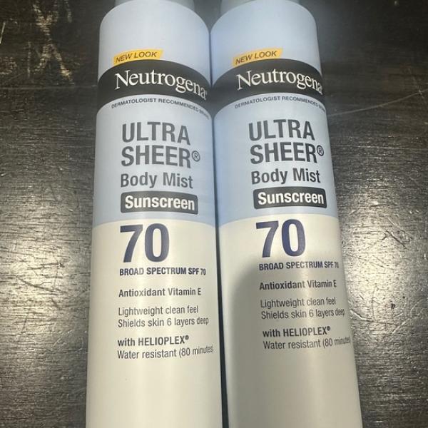 Neutrogena Sheer Body Mist Sunscreen Spf 70