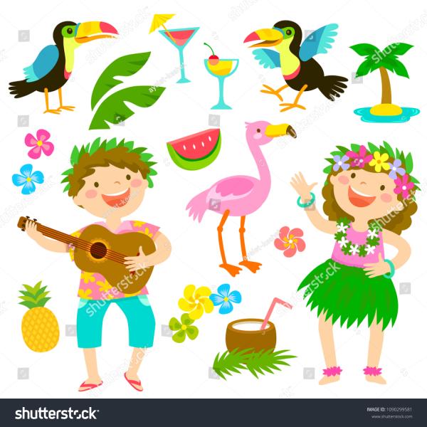 Hawaiian Kids Clips