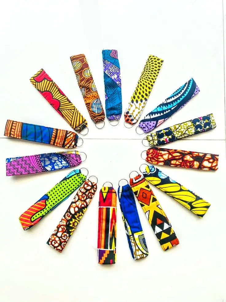 African Print Key Holder
