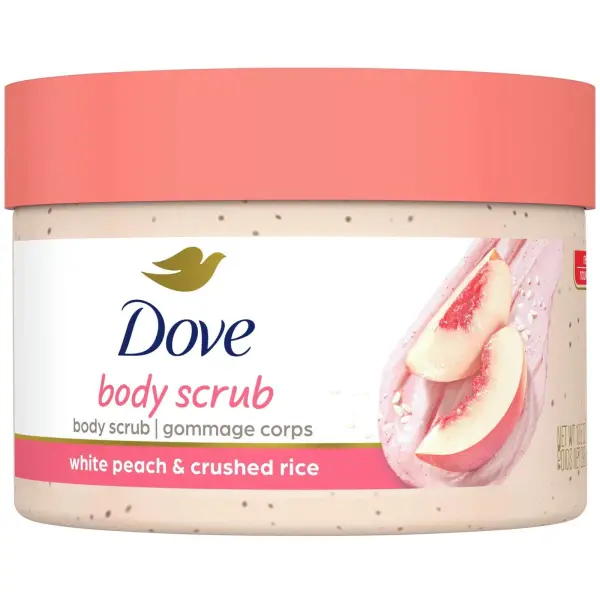 Dove Body Scrub White Peach & Crushed Rice